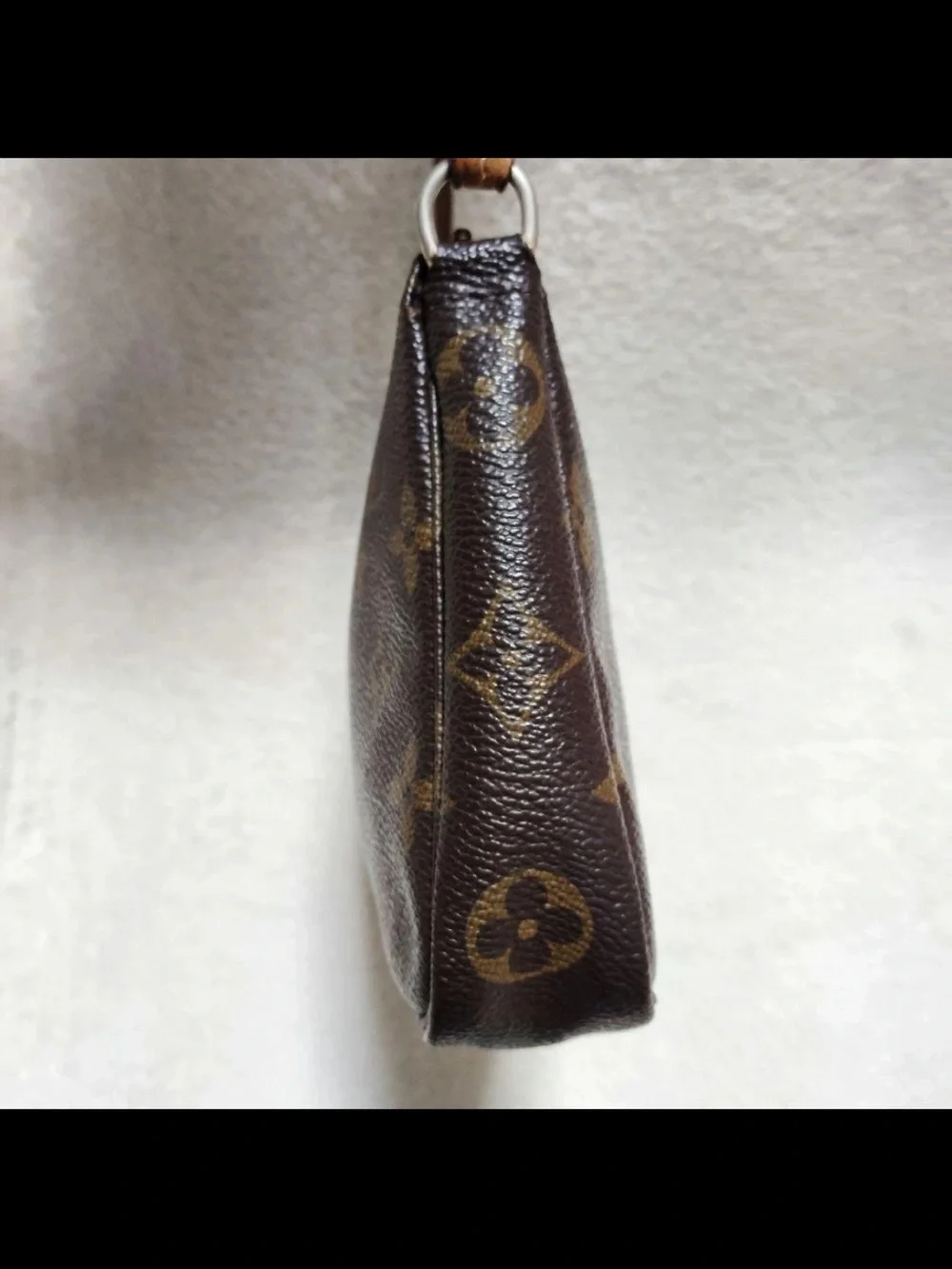 Louis Vuitton Monogram Canvas Shoulder Pochette in Brown and Tan
